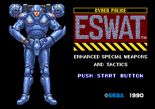 Cyber Police ESWAT Title Screen